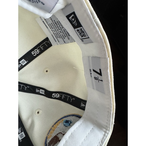 RARE Houston Astros Apollo 11 New Era 59Fifty SZ 7 1/8 Fitted Hat Argent Orange - Picture 7 of 7